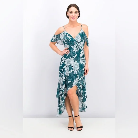 green basque dress LaDivine C155 Prom Dress - Smoky-Blue